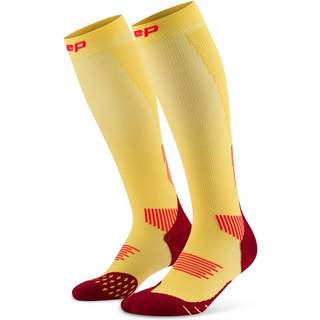 CEP Core Run Socks Tall 5.0 Str. 37-40 Rød/Gul Dame - Løbestrømper til optimal komfort