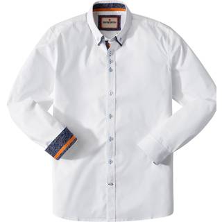 Joe Browns Joe Browns Blå Skjorte med Dobbelt Krave og Trykte Kanter - small