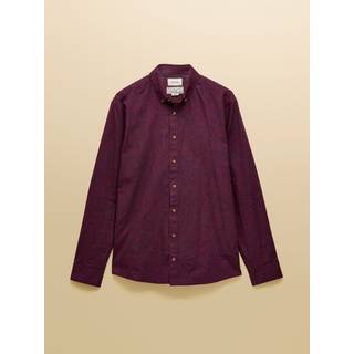 Joules Joules Classic Fit Burgundy Cotton Printed Shirt - XX-Large