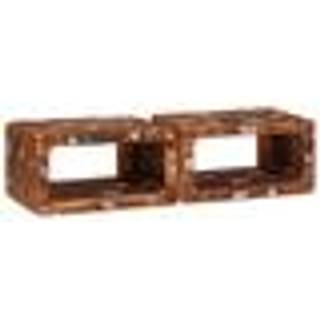 Sengeborde 45 x 30 x 24 cm Massivt genanvendt træ