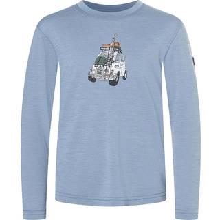 super.natural Kid's Carski L/S Merino undertøj Børn størrelse 128 farve blå