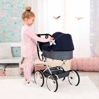 Bayer Design Classic Deluxe dukkevogn, blå