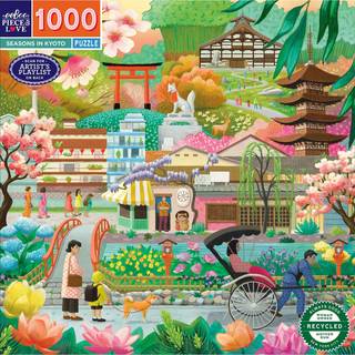 Puslespil med 1.000 brikker - Seasons in Kyoto