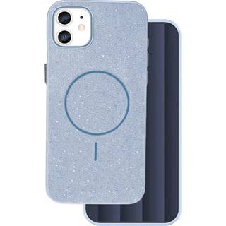 Glitter Thin Mag case for iPhone 12 / 12 Pro 6,1" blue