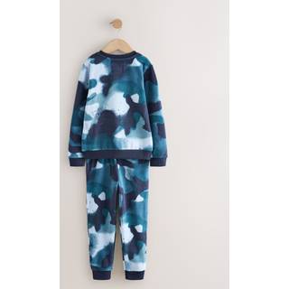 Next Blue Camo Spray Single Cosy Fleece Pyjamas (3-16yrs)