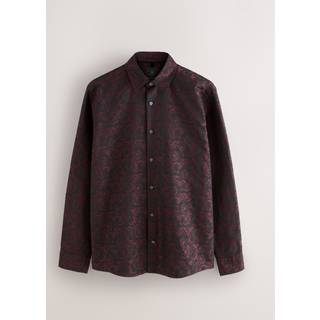 Next Jaquard Langærmet Skjorte - xxxxlarge