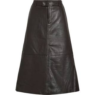 Vilada Læder Midinederdel