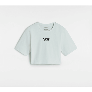 Vans - Flying V Crew Crop II T-Shirt, Woman, Green, Size: M - Green - M