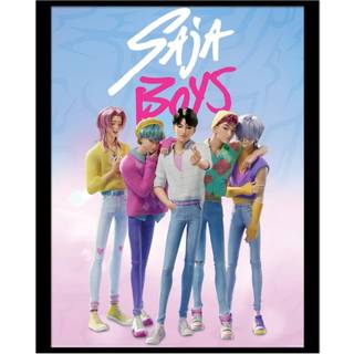 KPop Demon Hunters Collector Print Framed Poster Saja Boys