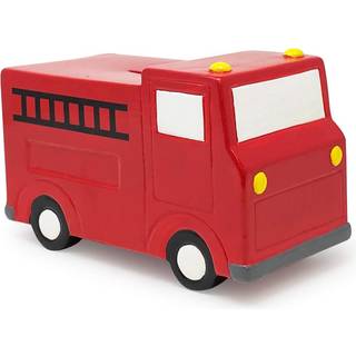 Isaac Jacobs Keramisk rd brandbil Mntbank Kretj Money Bank Home D?cor Sparegris gave til brn Teenagere og voksne (rd brandbil)