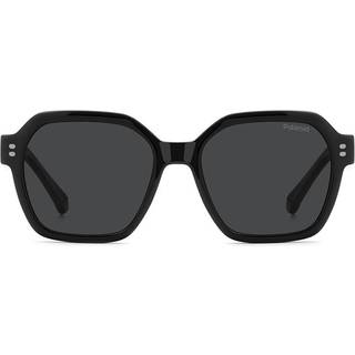 Polaroid Junior PLD 8069/S 807/M9 Solbriller Polycarbonat Sort Grå Firkantet Polariseret