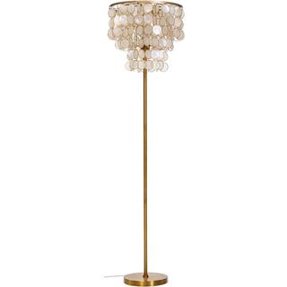 Gulvlampe Home ESPRIT Beige Gylden 220 V 40 x 40 x 153 cm