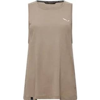 Salewa Women's Agner Hemp/DST Tank Tank Top Damer størrelse 38 farve brun