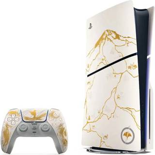 Sony Playstation 5 Slim Disc Version (Ghost of Yotei Bundle ) Hvid Guld