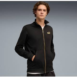 PUMA Maximal Metallic Track Jacket Men, Clothing, Black, XS