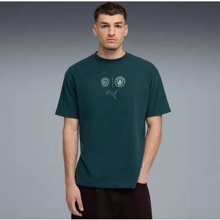 PUMA Manchester City FtblStatement Cellerator Tee Unisex, Clothing, Green Terrain, XL