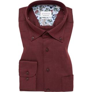 COMFORT FIT Shirt in burgundy plain