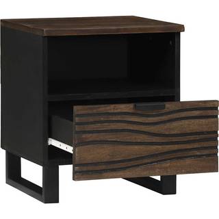 Natskab 2 pcs Valnød 40 x 33 x 46 cm Massivt mangotræ