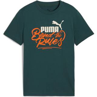 PUMA MID90s Graphic Tee III Youth, Clothing, Green Terrain, 9-10Y