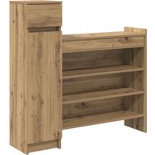 Skoskab med dør artisan eg 100.5 x 28 x 100 cm Konstrueret træ