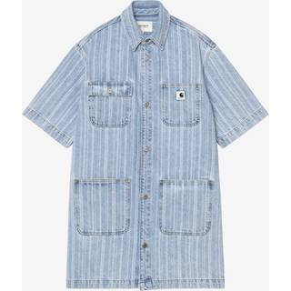 W' Rylan Kjole, Rylan Stripe/Blue (Stone Bleached), S