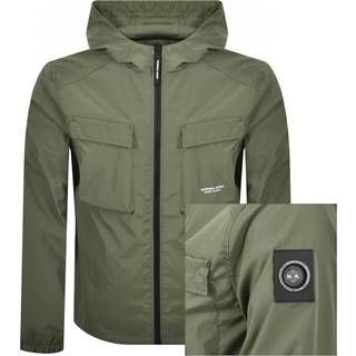 Marshall Artist Crux Hooded Overshirt Moss Green
