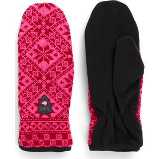 Dale of Norway Unisex Bjorøy Polar Mittens Red Rose/Allium, M