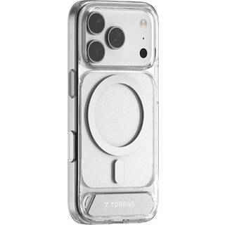 iPhone 17 Pro - TORRAS Pstand Hybrid Plastik Cover m. Kickstand - MagSafe Kompatibel - Gennemsigtig