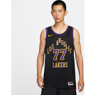 Los Angeles Lakers City Edition Nike Dri-FIT NBA Swingman-spillertrøje til mænd - sort - M