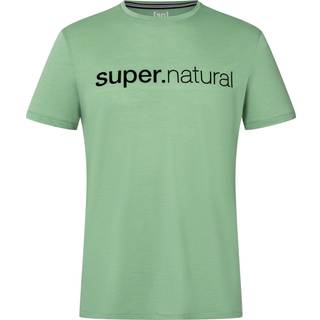 super.natural 3D Signature Tee Merino-shirt Herrer størrelse L farve grøn