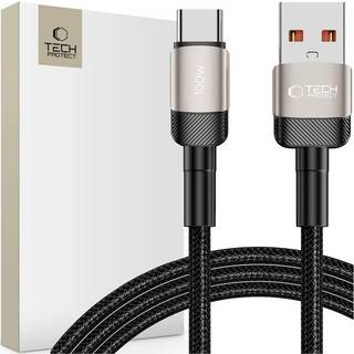 Tech-Protect Ultraboost Evo USB-A til USB-C Kabel 1000W/5A 2m - Titanium