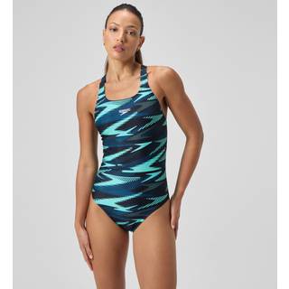 Women's HyberBoom Allover Medalist Swimsuit DarkTeal/Green - Blue