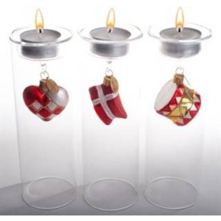 Brink Nordic Julekugler 3 stk. - Rød