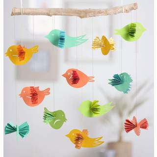 Lav fugle til ophæng, 12 stk