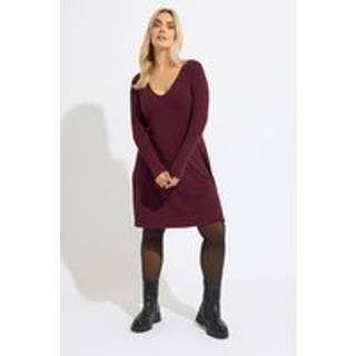 Yours Curve Yours Curve Kort Kjole Med Sving - EU 58-60 (UK 30-32)