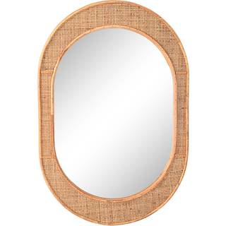 Vægspejl Home ESPRIT Natur Scandi 51,5 x 2 x 77 cm