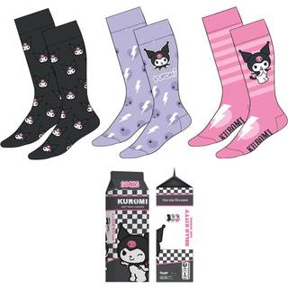 KUROMI - 3 Pairs socks Pack (UK Size 3,5-9)