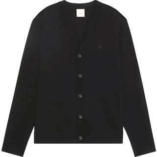 Merino Wool Cardigan Jumper - Black - S