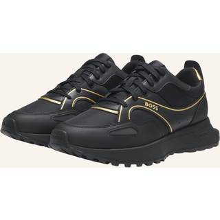 Sneakers med logo og paspolering