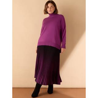 Live Unlimited Live Unlimited Purple Curve Roll Neck Jumper