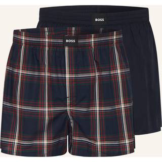 BOSS Black Herren Boxershorts grün Baumwolle & Mix Gestreift