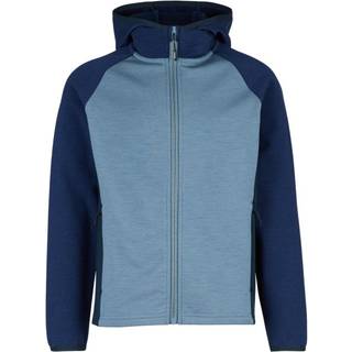 Stoic Kid's MerinoFleece335 KuolpaSt. Zip Hoody Fleecesweatere Børn størrelse 104 farve blå