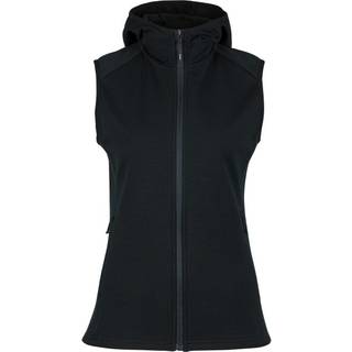 Stoic Women's MerinoFleece335 KuolpaSt. II Vest with Hood Vest i merinould Damer størrelse XL farve sort