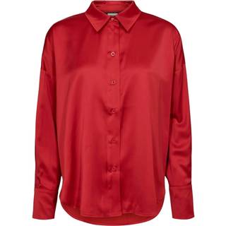 NÜMPH - Nusatti Shirt - Fiery Red - M/L - Rød - Shirt