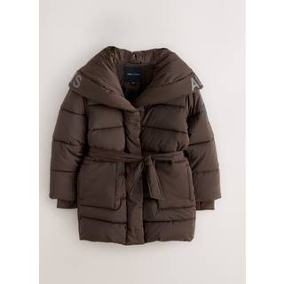 smALLSAINTS smALLSAINTS Chocolate Brown Tie Waist Padded Coat