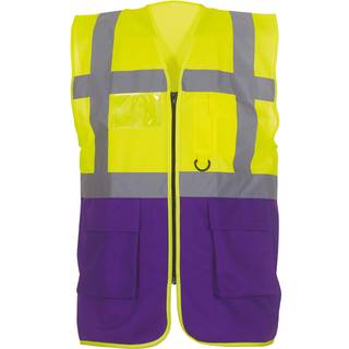 YOKO YK801 Veste & Bodywarmers Hi-Vis Yellow / Purple S