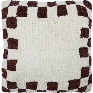 House Doctor Pudebetræk Chess Brun Råhvid