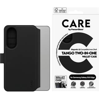 CARE by PanzerGlass Samsung Galaxy S25 Edge Feature Tango 2-in-1 Flip Cover m. Pung - Sort