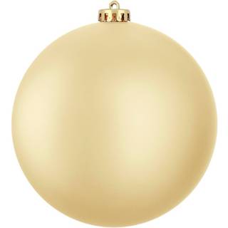 Stor julekugle mat guld 15 cm i dia