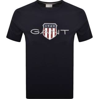 Gant Original Shield Graphic T Shirt Blue